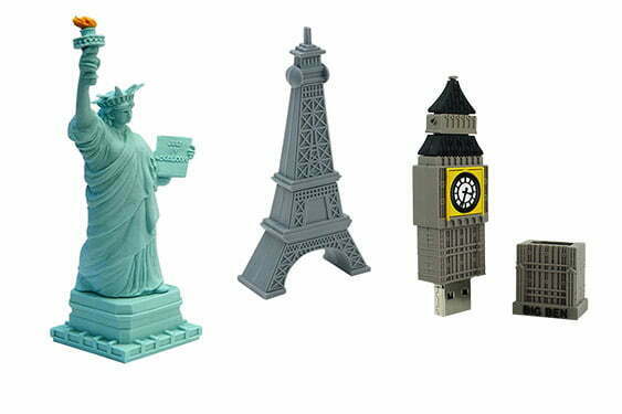 Clé USB monuments touristiques