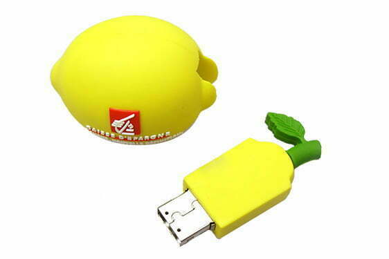 Clé USB Citron personnalisation logo